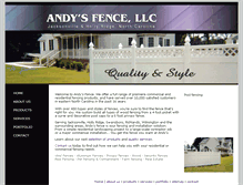 Tablet Screenshot of andysfencellc.com